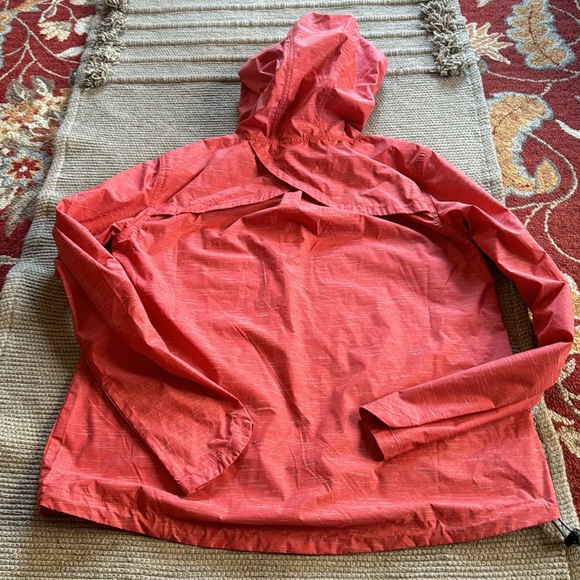 Toad&Co Totem Anorak pullover wind hoodie Jacket rhubarb dark salmon size XS S - Picture 3 of 13
